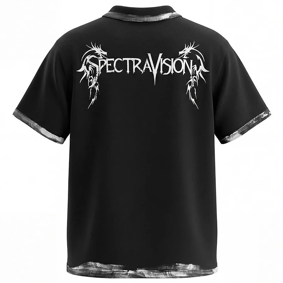 Y2K Black Oversized T-Shirt — front view