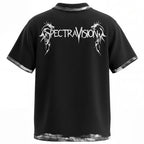 Y2K Black Oversized T-Shirt — front view