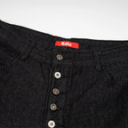Y2K Wide Leg Denim Shorts — detail shot