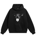 Dog Graphic Hoodie — fabric close-up