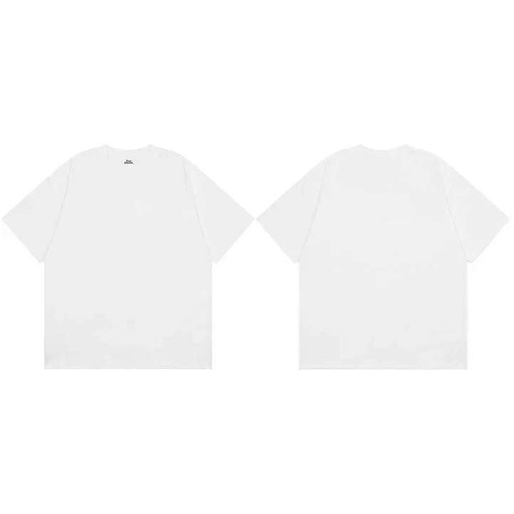 Plain Solid Color Loose T-Shirt — close-up