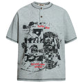 Gray Vintage Graphic Oversized T-Shirt — styling shot