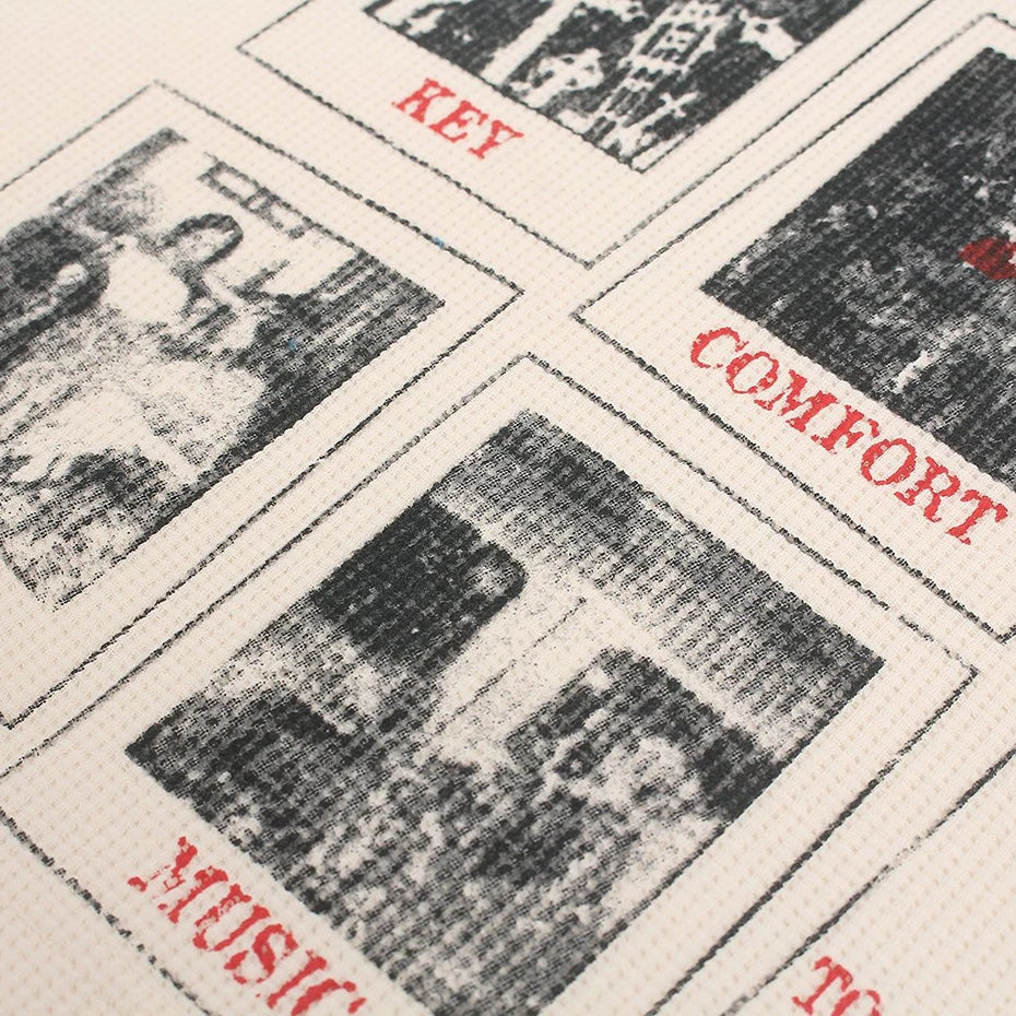 Y2K Vintage Graphic Oversized Long Sleeve Tee — detail shot