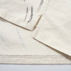 Black Vintage Oversized T-Shirt — fabric close-up