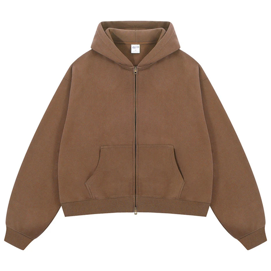 Hooded Oversized Jacket — flat lay