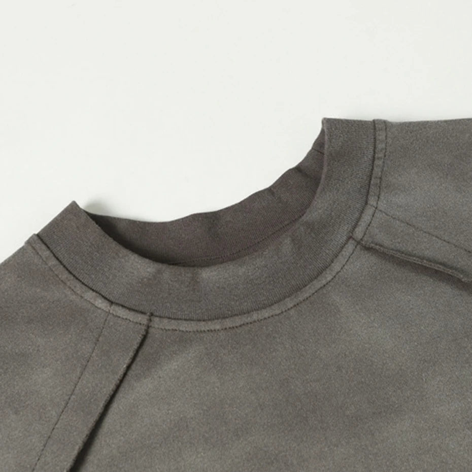 Shirts Vintage Patchwork Oversized T-Shirt — fit shot