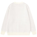 Sweaters Y2K Skeleton Graphic Knit Oversized Sweater — detail shot