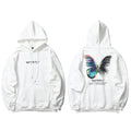 Black Butterfly Fleece Hoodie — fit shot