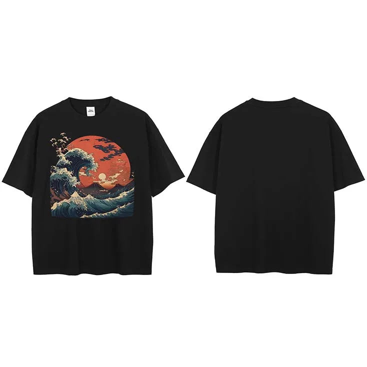 Black Sun Washed T-Shirt — flat lay