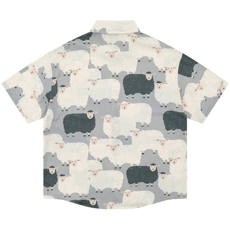 Print Loose Shirt — front view