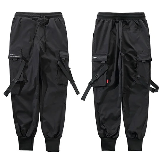Ribbon Harem Cargo Pants — side view