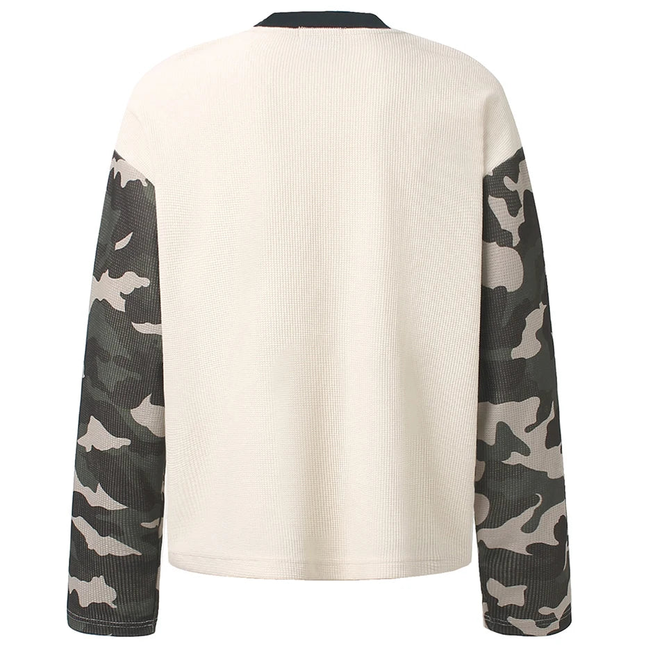 Y2K Vintage Graphic Oversized Long Sleeve Tee — front view