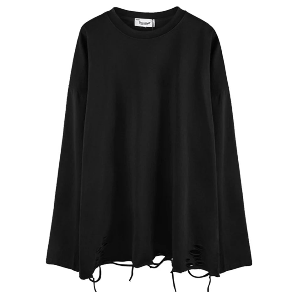 Shirts Vintage Oversized Long Sleeve Tee — back view