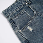Y2K Blue Denim Wide Leg Jeans — detail shot