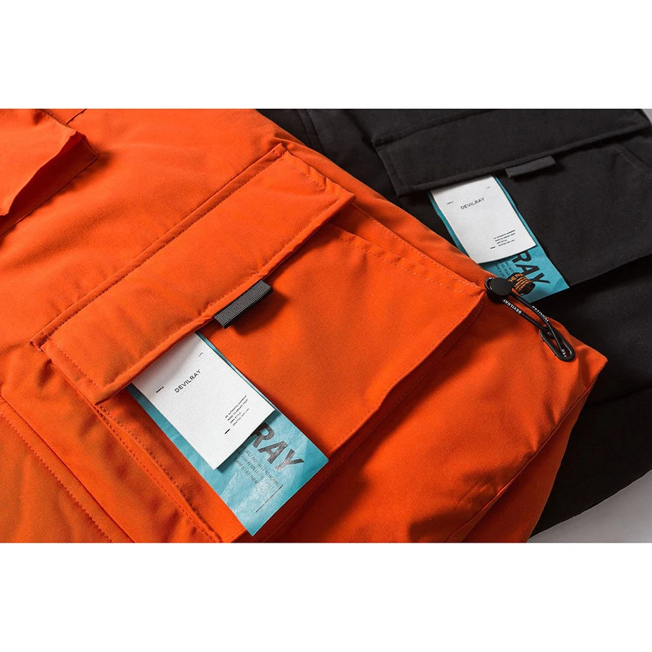Mask Padded Puffer Jacket — fabric close-up