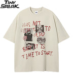 Retro Graffiti Graphic T-Shirt — front view