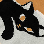 Cat Graphic Knit Oversized Sweater — detail shot