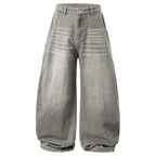 Vintage Denim Baggy Jeans — detail shot
