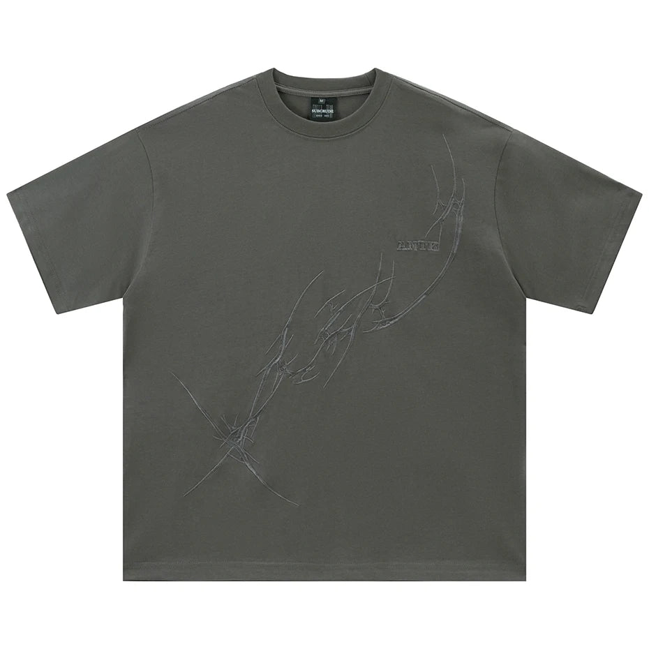 Embroidered Oversized T-Shirt — back view
