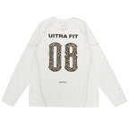 Y2K Black Oversized Long Sleeve Tee — detail shot