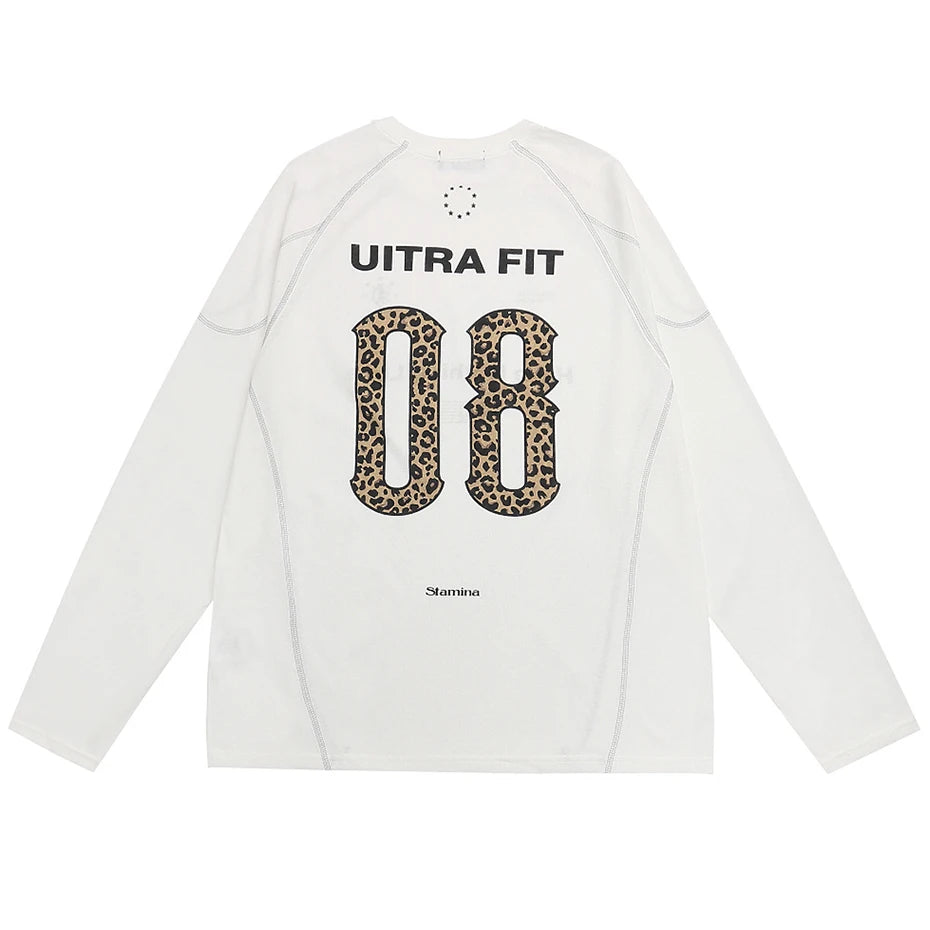 Y2K Black Oversized Long Sleeve Tee — detail shot
