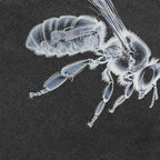 Ray Retro Black Washed T-Shirt — detail shot