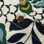 Painted Plant Print Hawaiian Shirt — back view
