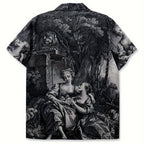 Y2K Vintage Graphic Loose Shirt — front view