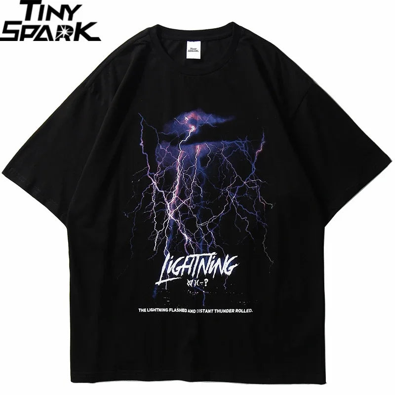 Black Lightning T-Shirt — front view
