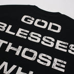 Graphic Oversized Long Sleeve Tee — fabric close-up