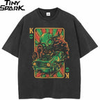 Vintage Black Alien Graphic T-Shirt — front view
