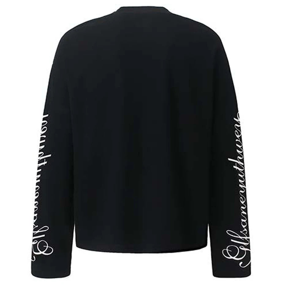 Leopard Oversized Long Sleeve Tee — detail shot