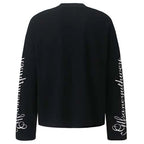 Leopard Oversized Long Sleeve Tee — detail shot
