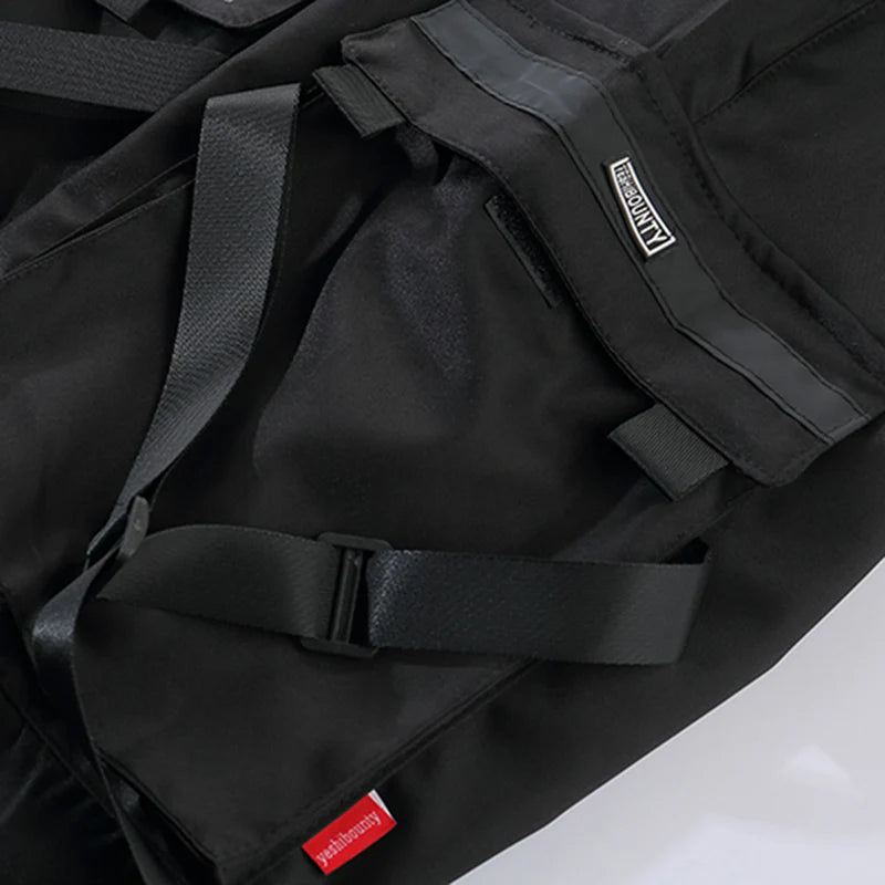 Ribbon Harem Cargo Pants — styling shot