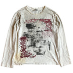 Vintage Oversized Long Sleeve Tee — fabric close-up