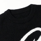 Sweaters Y2K Star Graphic Knit Oversized Sweater — detail shot