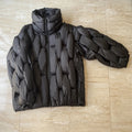 Black Padded Loose Puffer Jacket — styling shot