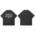 Vintage Black Letter Faded T-Shirt — detail shot