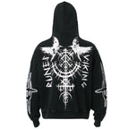 Eyes Graphic Oversized Hoodie — front view