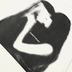 Kissing White Graphic T-Shirt — front view