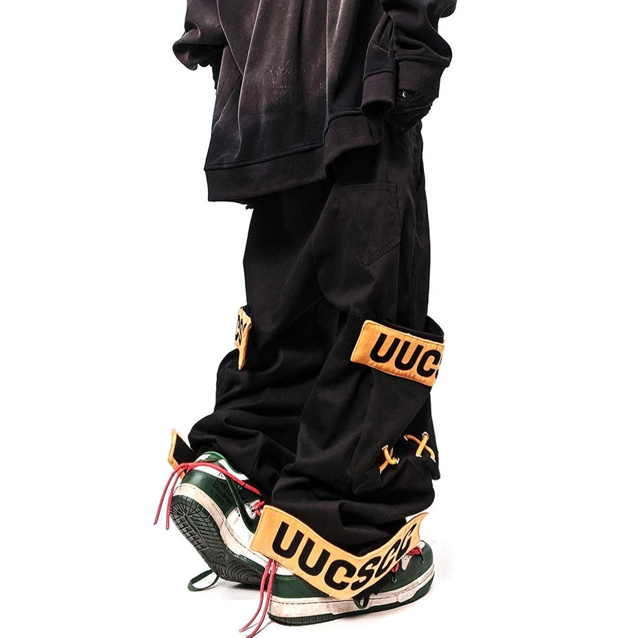 Side Pocket Wide Leg Pants — back view