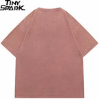Retro Shadow Butterfly Washed T-Shirt — fit shot