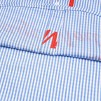 Vintage Dog Striped Graphic Loose Shirt — fabric close-up