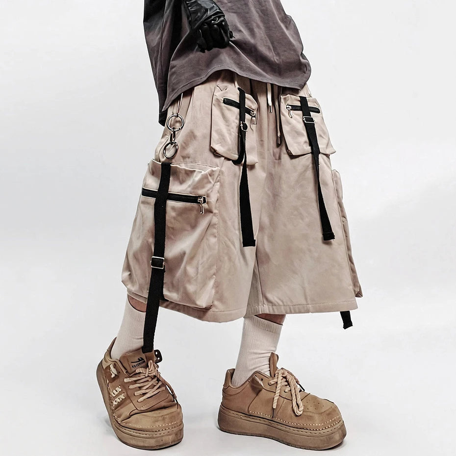Loose Cargo Shorts — back view