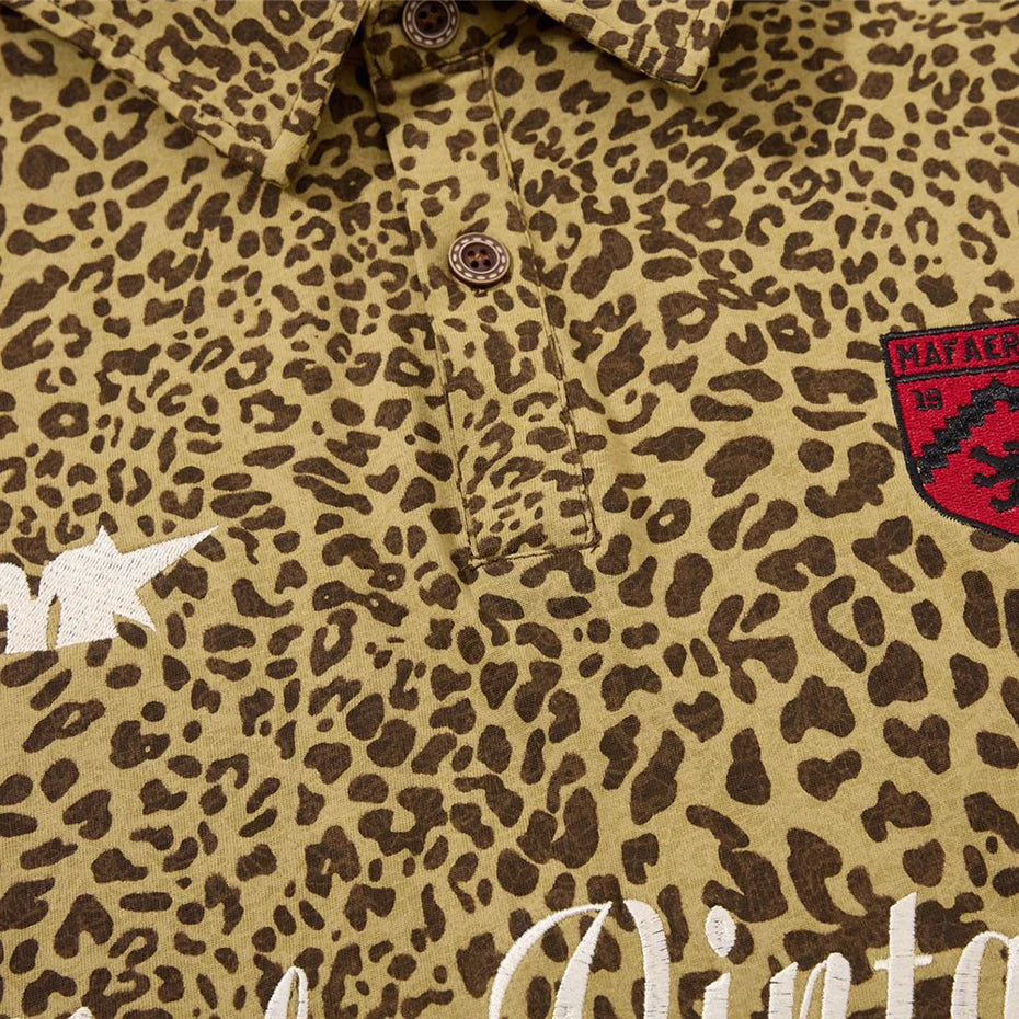 Vintage Leopard Loose T-Shirt — fit shot