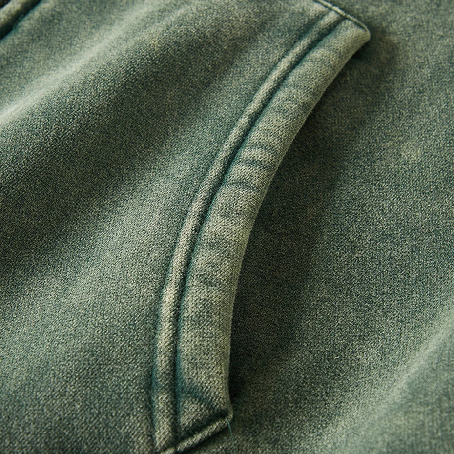 Hoodies Vintage Hooded Oversized Jacket — fit shot