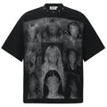 Shirts Y2K Black Graphic Oversized T-Shirt — styling shot