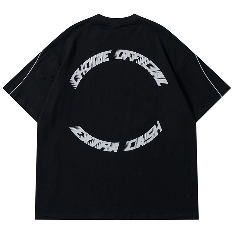 Black Oversized T-Shirt — front view