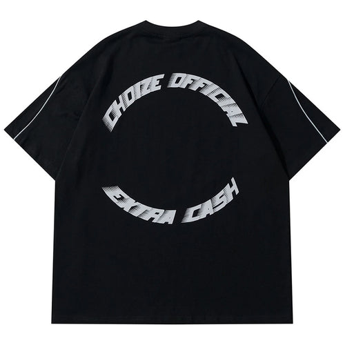 Black Oversized T-Shirt — front view