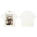 Beige Doberman Dog Graphic T-Shirt — styling shot